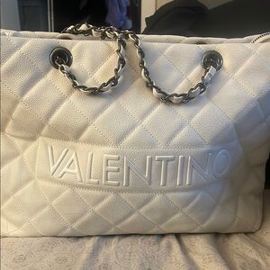 Valentino White Quilted Women's Bag
